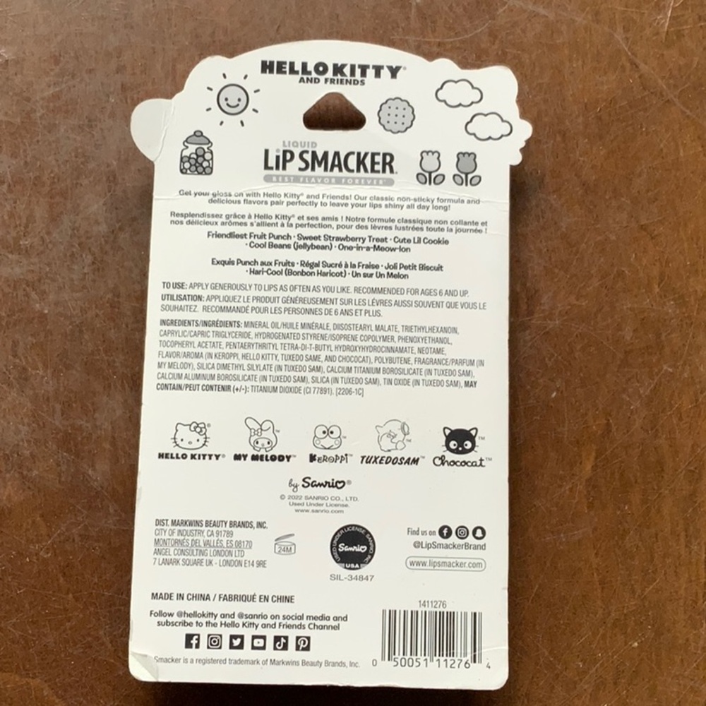 LIPSMACKER HELLO KITTY AND FRIENDS LIQUIDATE LIP SMACKER - Picture 2 of 4